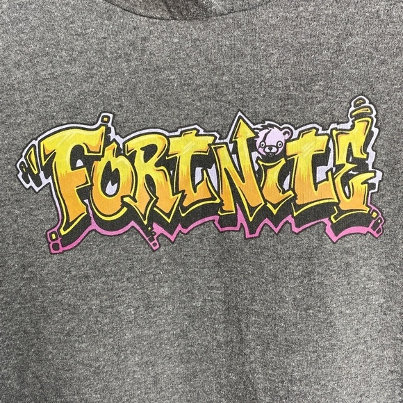 Fortnight MAD Engine Kid's Long Sleeve Fleece Pullover Hoodie Size XL (14-16) - Picture 4 of 13